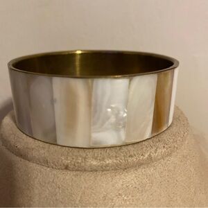 Vintage Elegant Mother of Pearl Bangle Bracelet